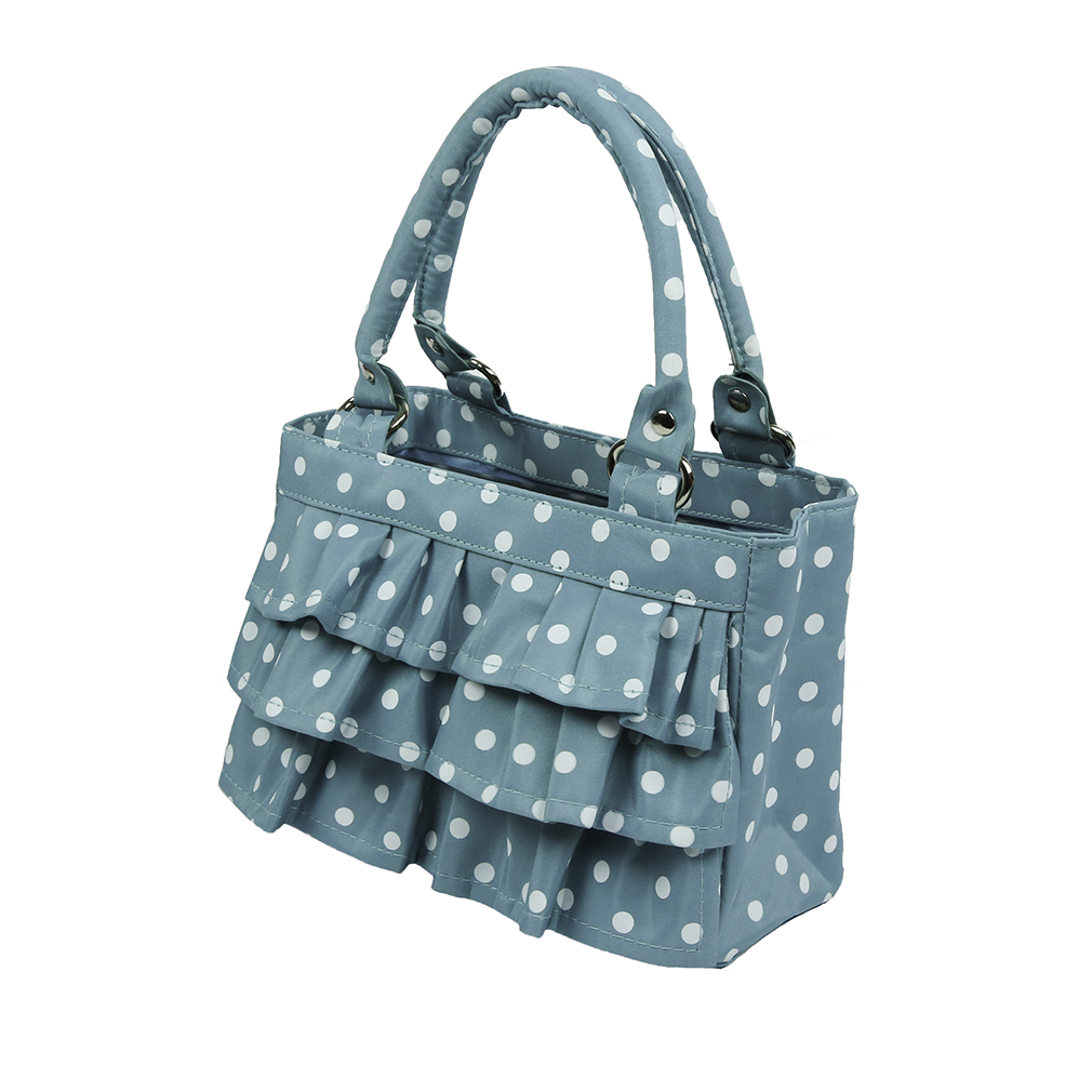 Teal Polka Dot Ruffle Scripture Case - BM-ANGELA-TEAL