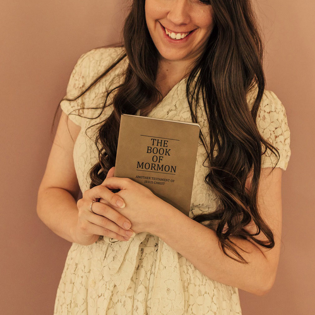 Leatherette Book of Mormon - Light Brown - LDP-LSC-BOM-B-LBR