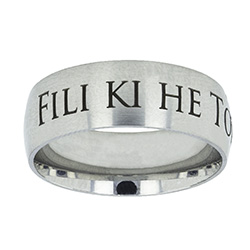 Tongan Choose the Right Ring - Wide Tongan CTR Ring