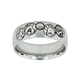 Gallifreyan Choose the Right Ring - Wide Gallifreyan CTR Ring