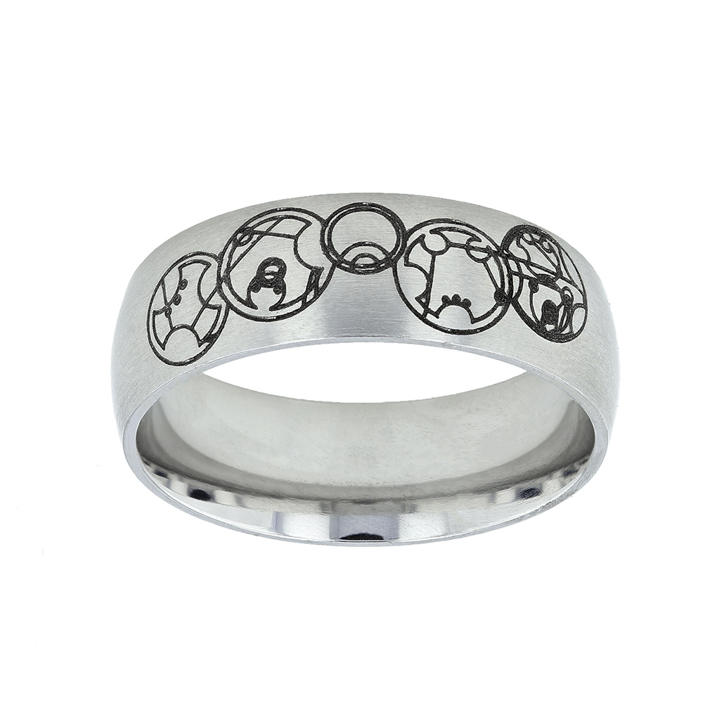 Gallifreyan Choose the Right Ring - Wide - LDP-RNGB15179