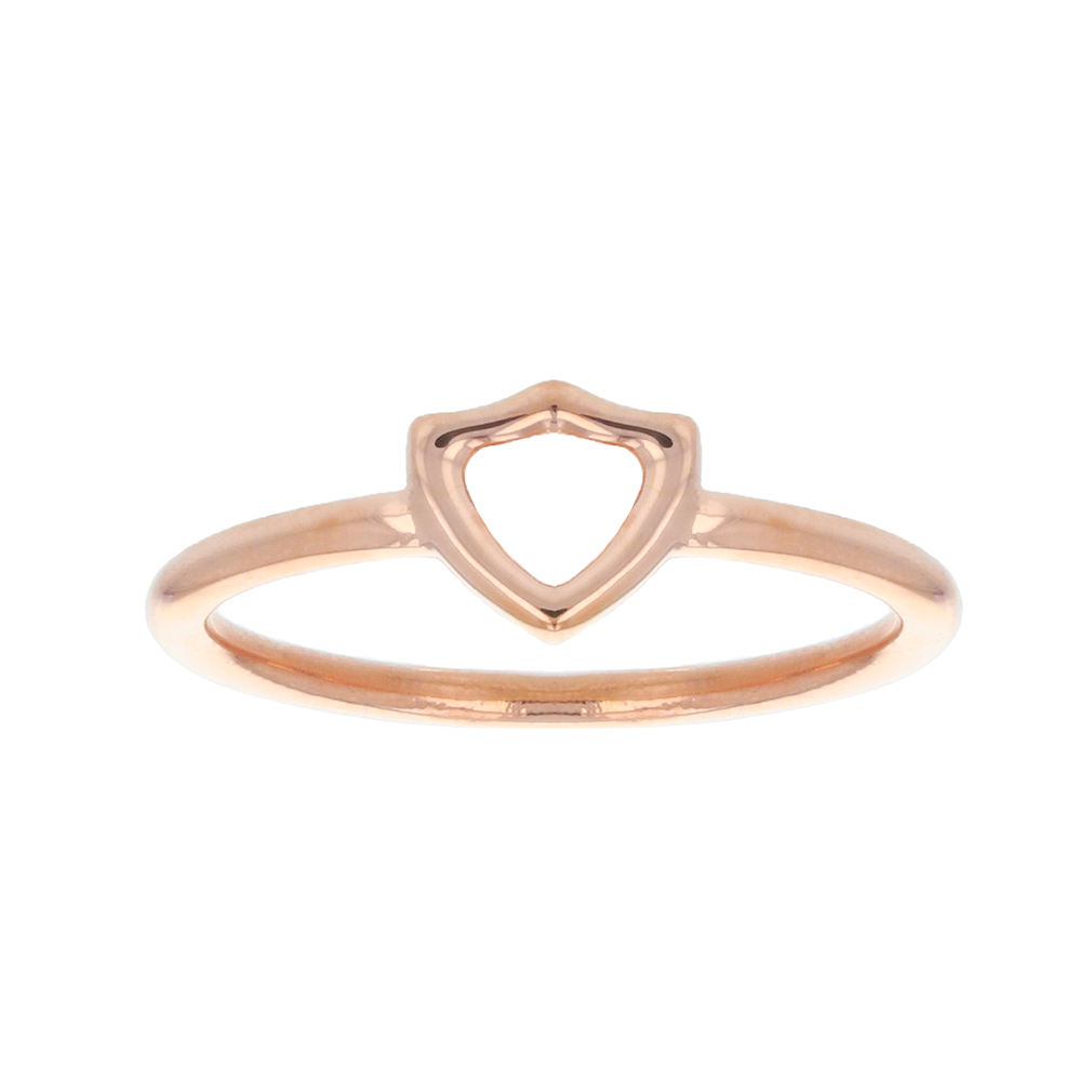 Open Shield CTR Ring - Rose Gold - LDP-RNGOS55