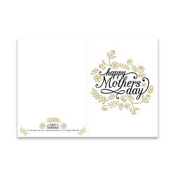 Mother's Day Card - Gold Roses - Digital Download