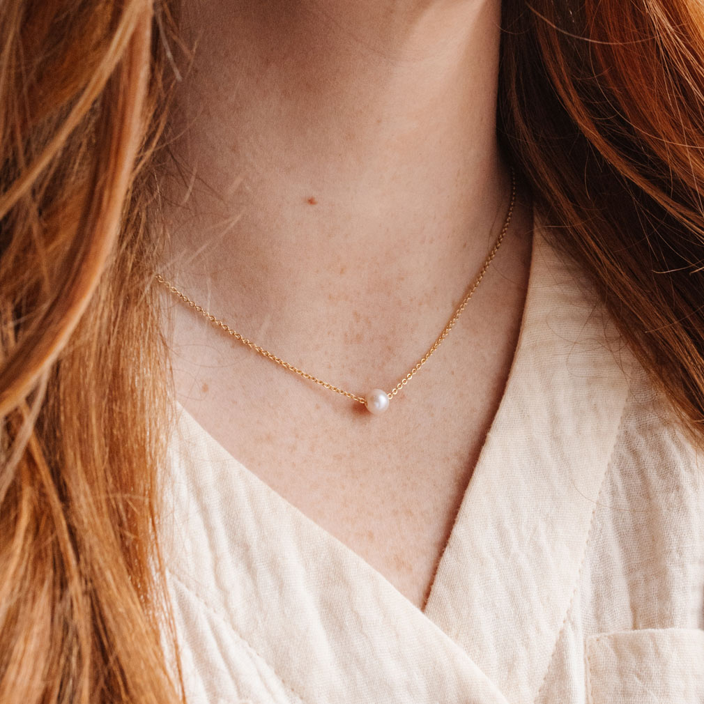 Pearl Baptism Necklace - DBS-MJ245