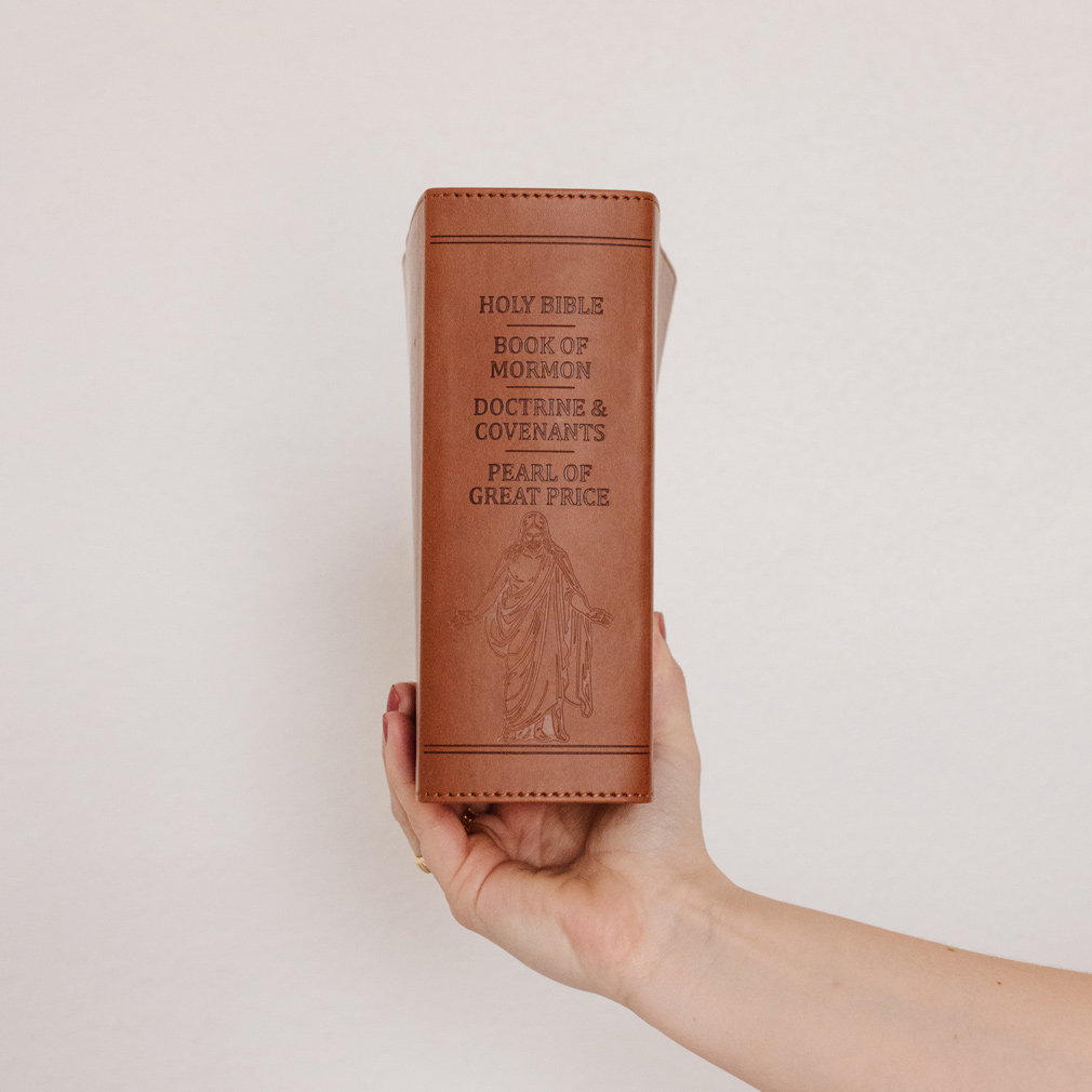 Hand-Bound Simulated Leather Quad - Bark Brown - LDP-HB-RQ-BB