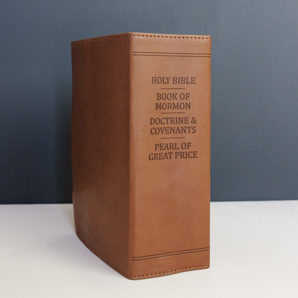 Hand-Bound Simulated Leather Quad - Bark Brown - LDP-HB-RQ-BB