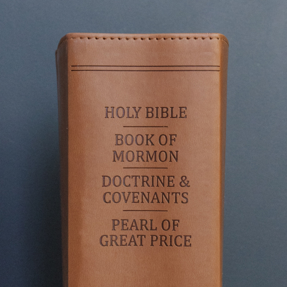 Hand-Bound Simulated Leather Quad - Bark Brown - LDP-HB-RQ-BB
