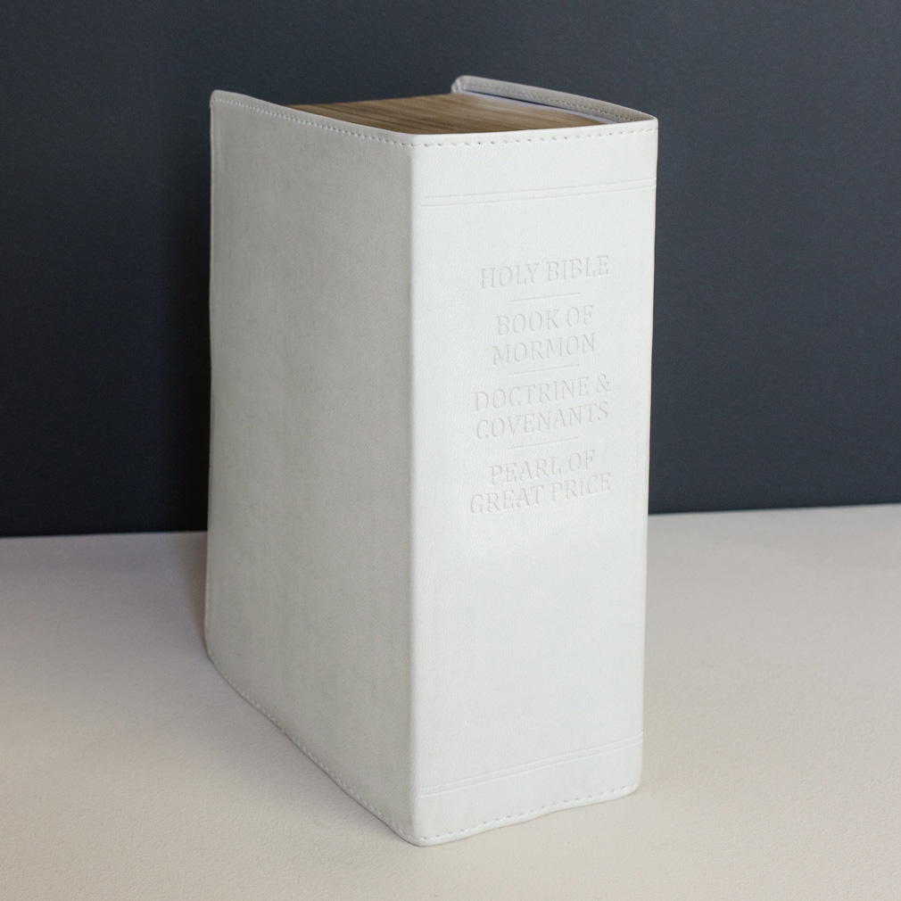 Hand-Bound Simulated Leather Quad - Cloud White - LDP-HB-RQ-CW