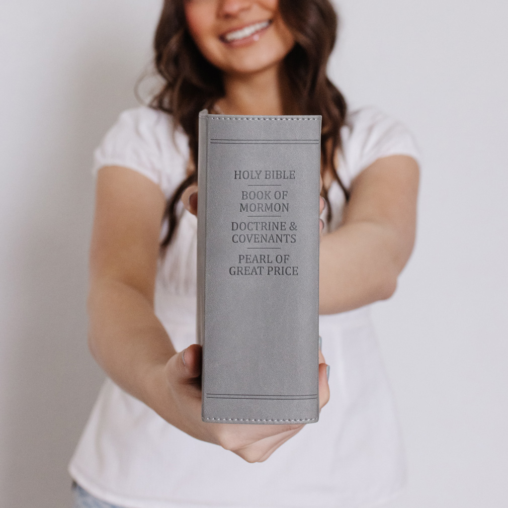 Hand-Bound Simulated Leather Quad - Falcon Gray - LDP-HB-RQ-FG