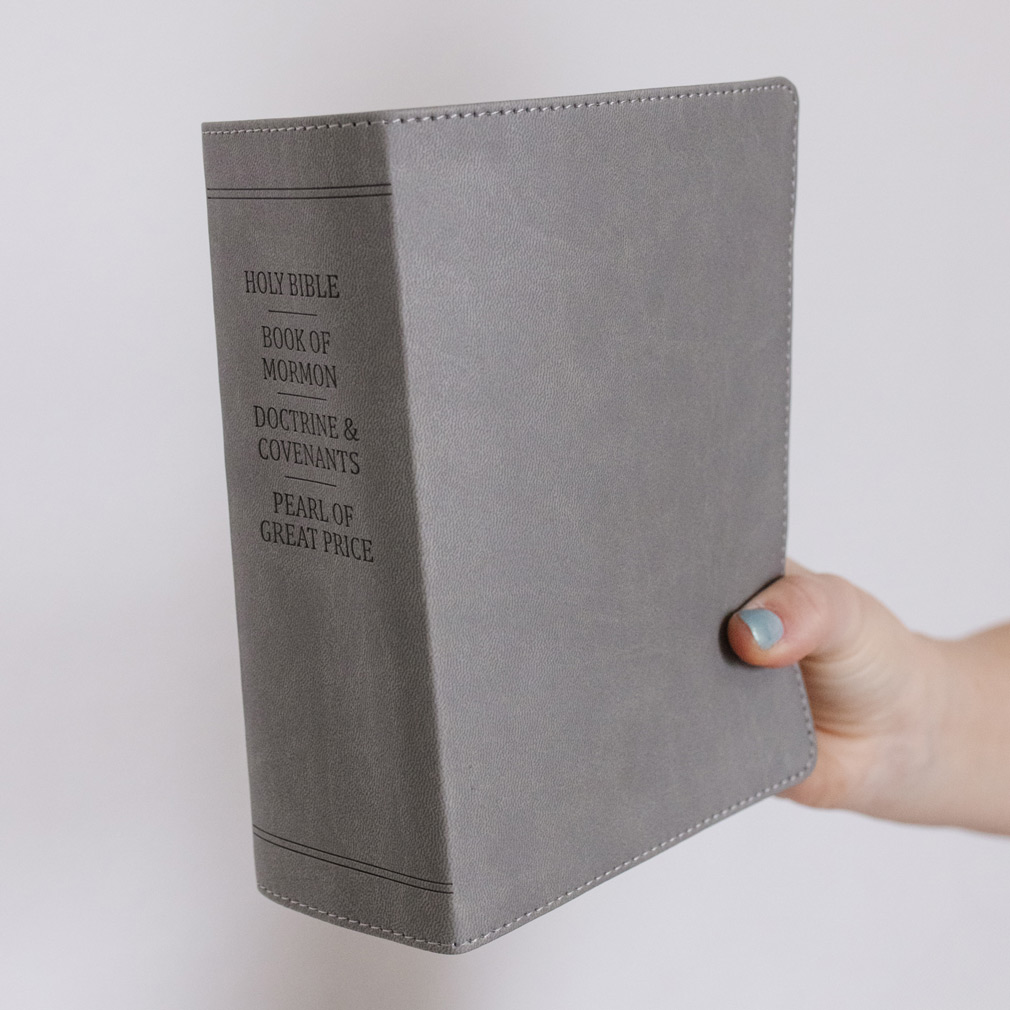 Hand-Bound Simulated Leather Quad - Falcon Gray - LDP-HB-RQ-FG