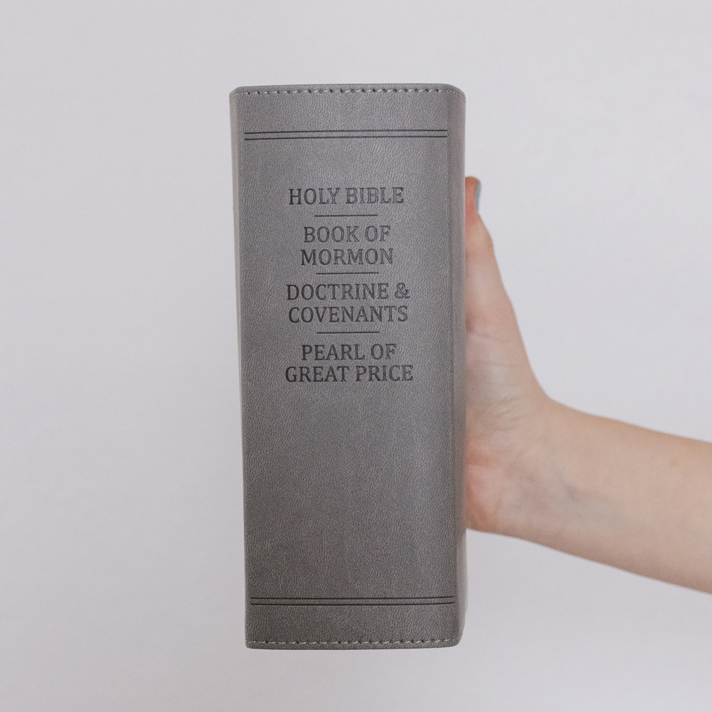 Hand-Bound Simulated Leather Quad - Falcon Gray - LDP-HB-RQ-FG
