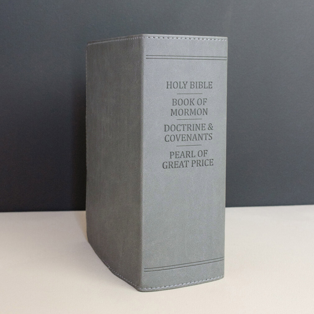 Hand-Bound Simulated Leather Quad - Falcon Gray - LDP-HB-RQ-FG