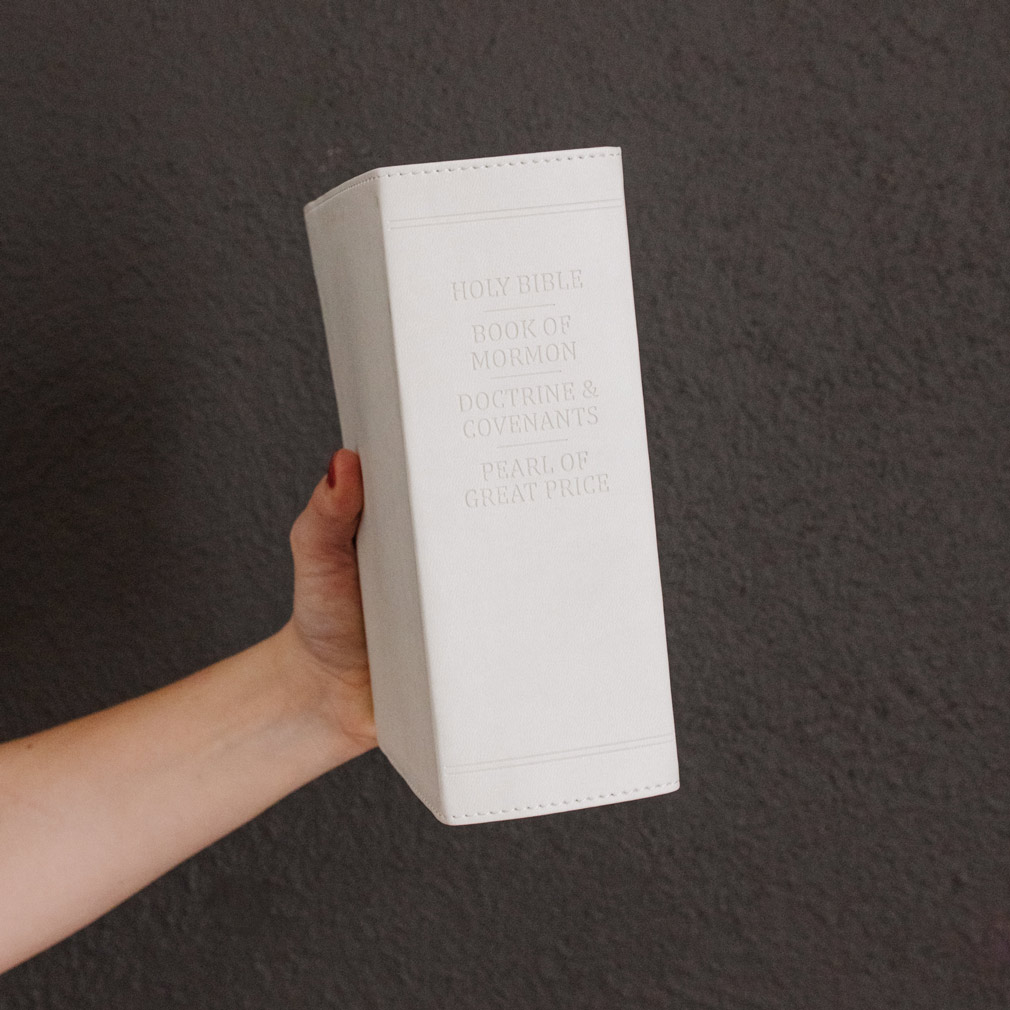Hand-Bound Simulated Leather Quad - Cloud White - LDP-HB-RQ-CW