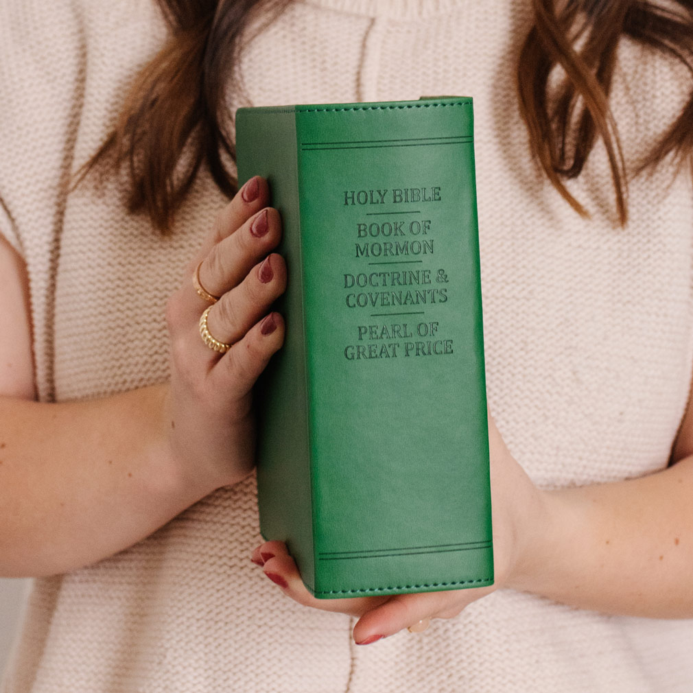 Hand-Bound Simulated Leather Quad - Highland Green - LDP-HB-RQ-HG