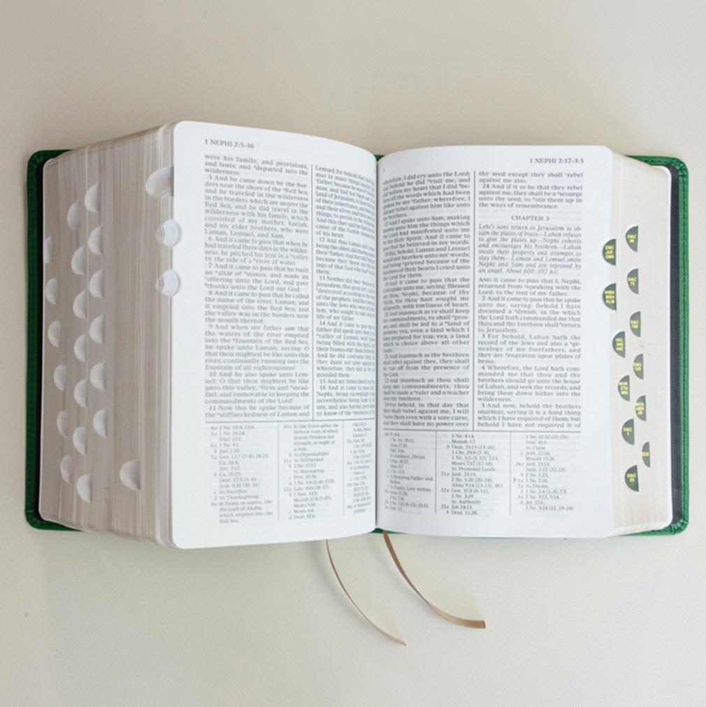 Hand-Bound Simulated Leather Quad - Highland Green - LDP-HB-RQ-HG