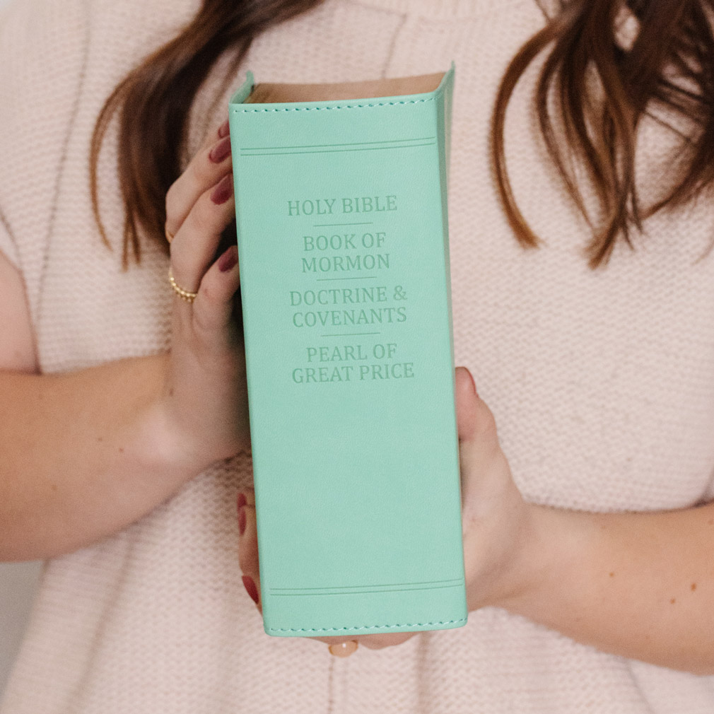 Hand-Bound Simulated Leather Quad - Tropical Turquoise - LDP-HB-RQ-TT
