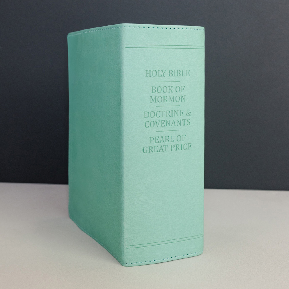 Hand-Bound Simulated Leather Quad - Tropical Turquoise - LDP-HB-RQ-TT