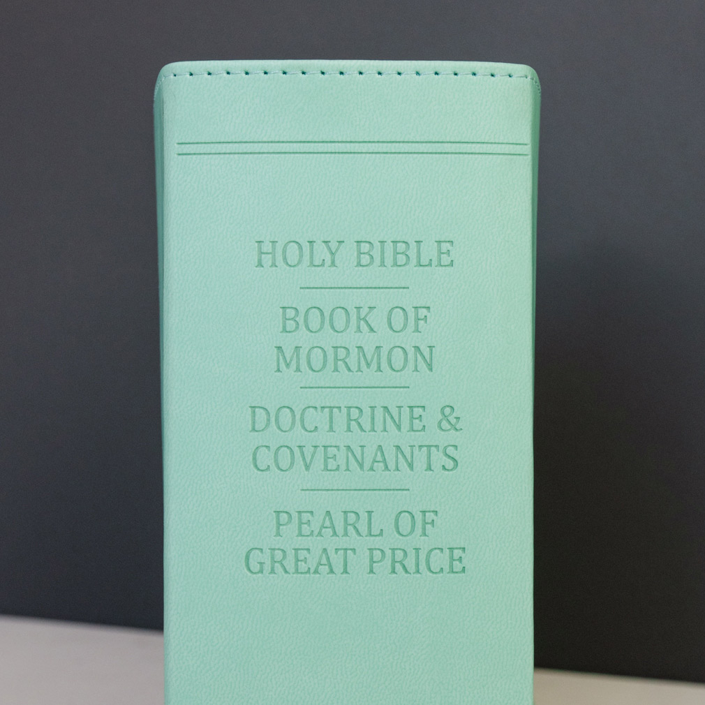Hand-Bound Simulated Leather Quad - Tropical Turquoise - LDP-HB-RQ-TT