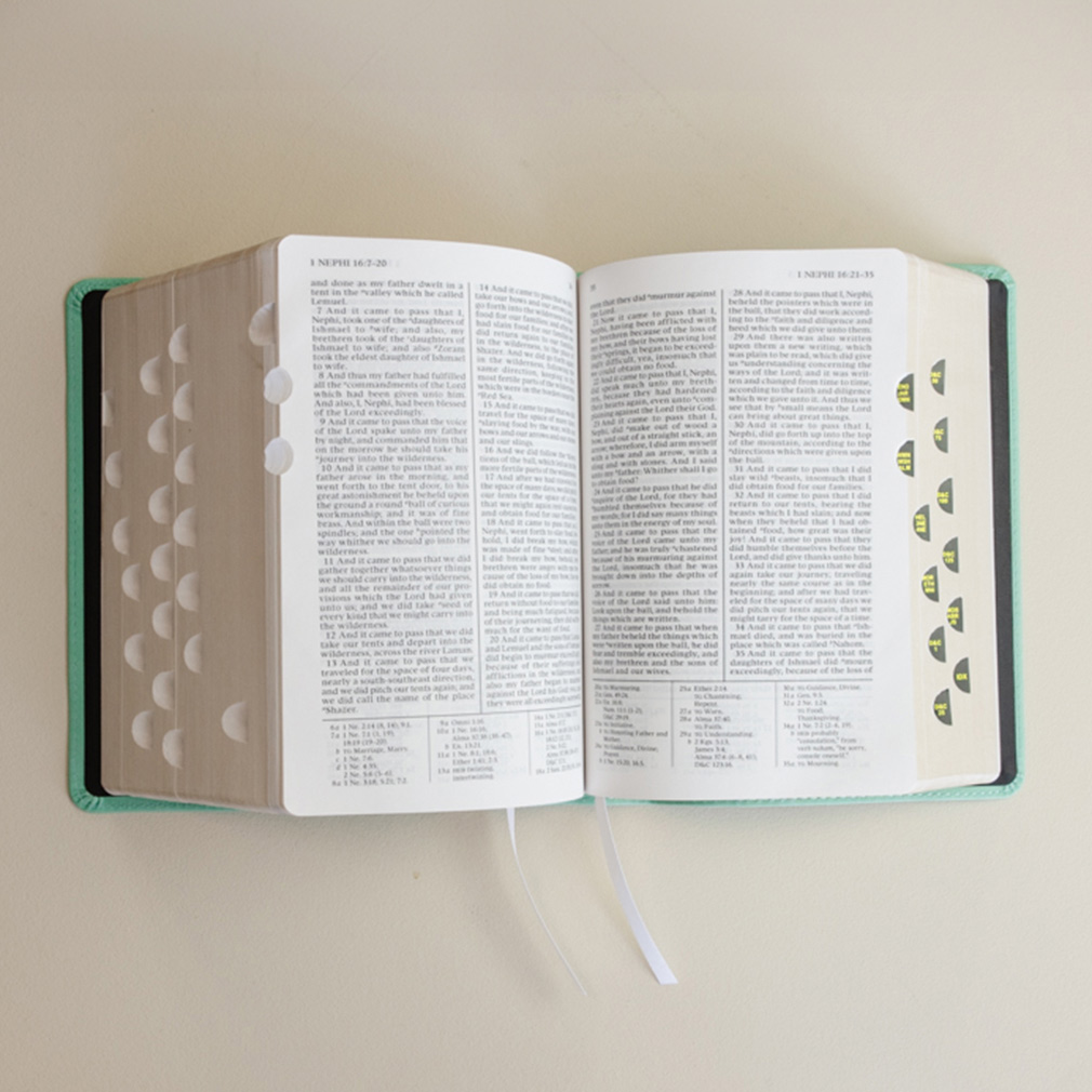 Hand-Bound Simulated Leather Quad - Tropical Turquoise - LDP-HB-RQ-TT