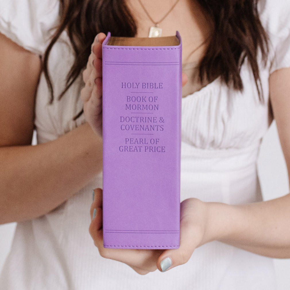 Hand-Bound Simulated Leather Quad - Wisteria Purple - LDP-HB-RQ-WP