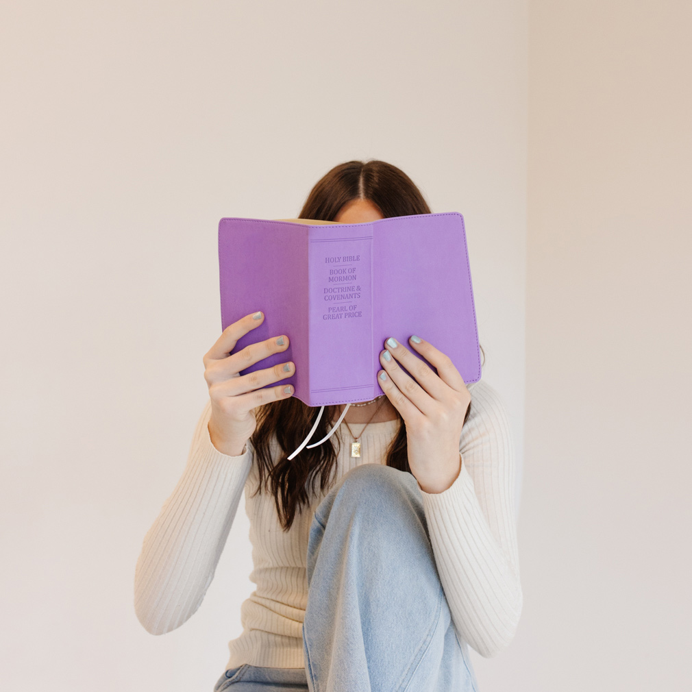 Hand-Bound Simulated Leather Quad - Wisteria Purple - LDP-HB-RQ-WP