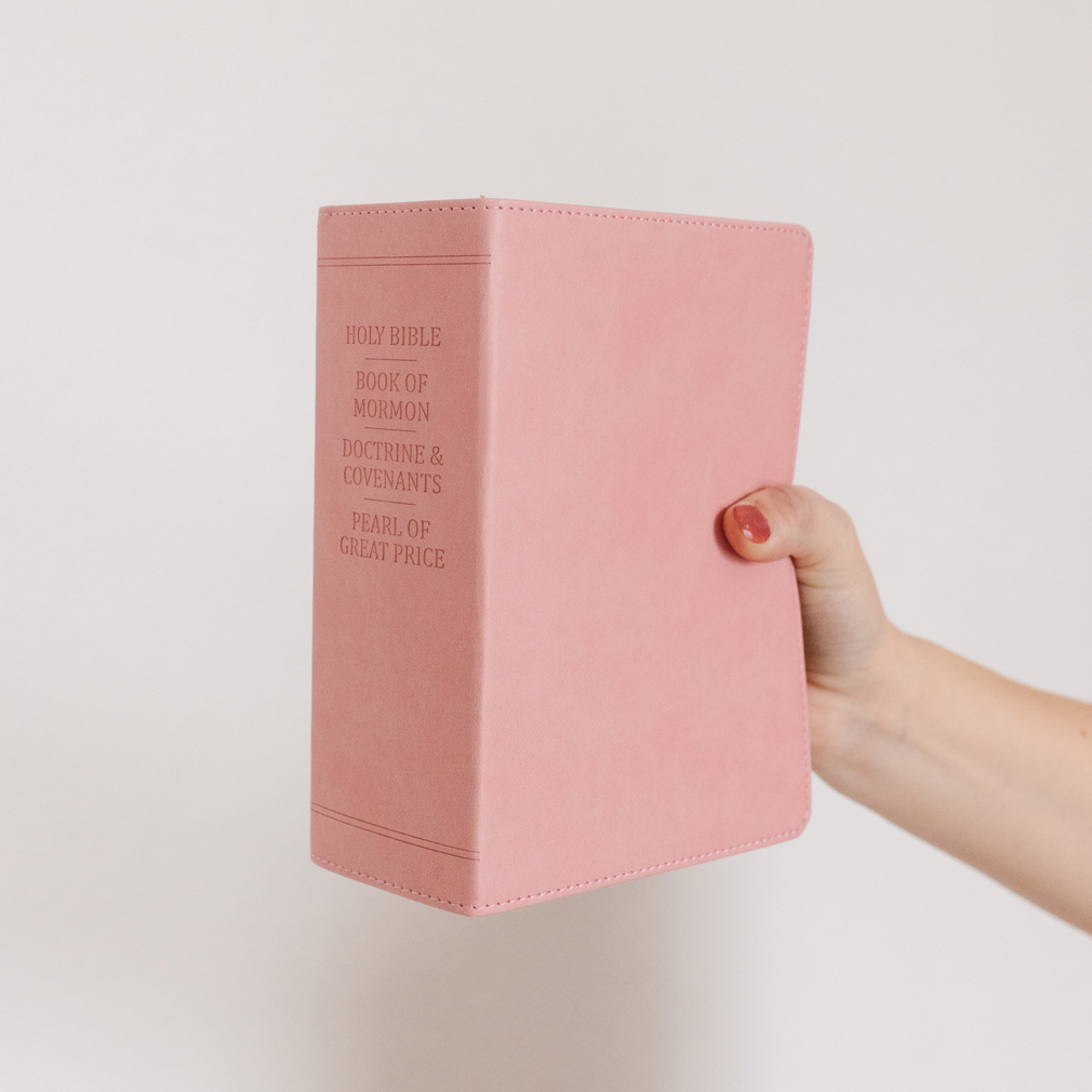 Hand-Bound Simulated Leather Quad - Petal Pink - LDP-HB-RQ-PP