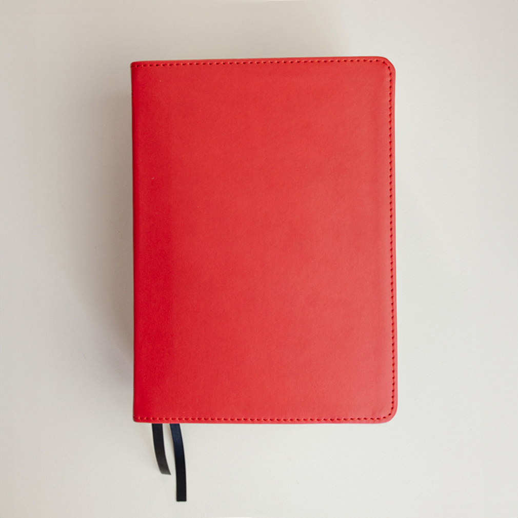 Hand-Bound Simulated Leather Quad - Patriot Red - LDP-HB-RQ-PR