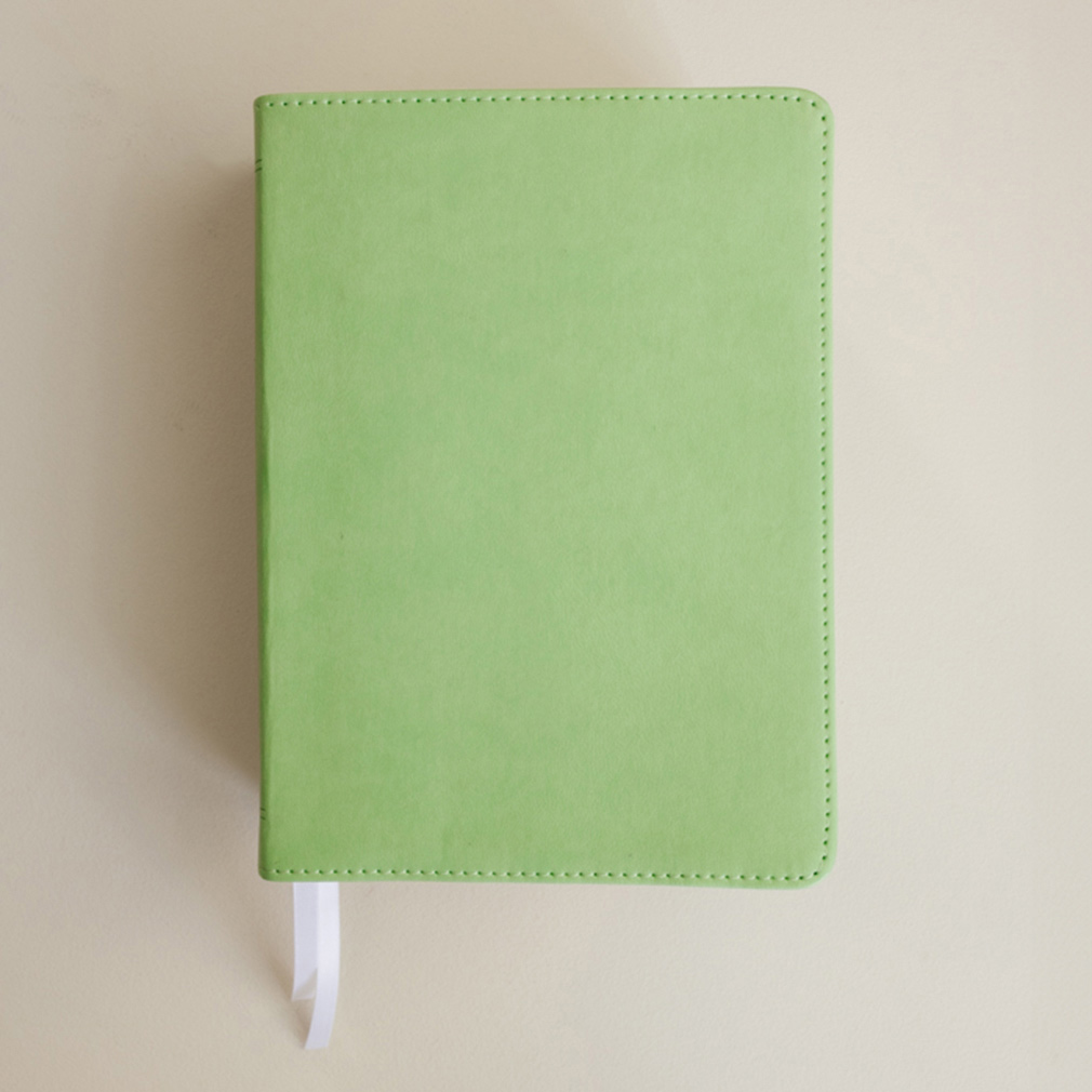 Hand-Bound Simulated Leather Quad - Spring Green - LDP-HB-RQ-SG