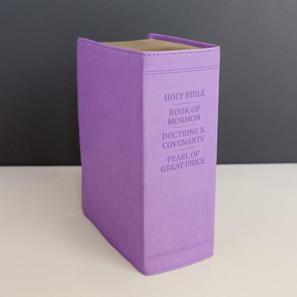 Hand-Bound Simulated Leather Quad - Wisteria Purple - LDP-HB-RQ-WP