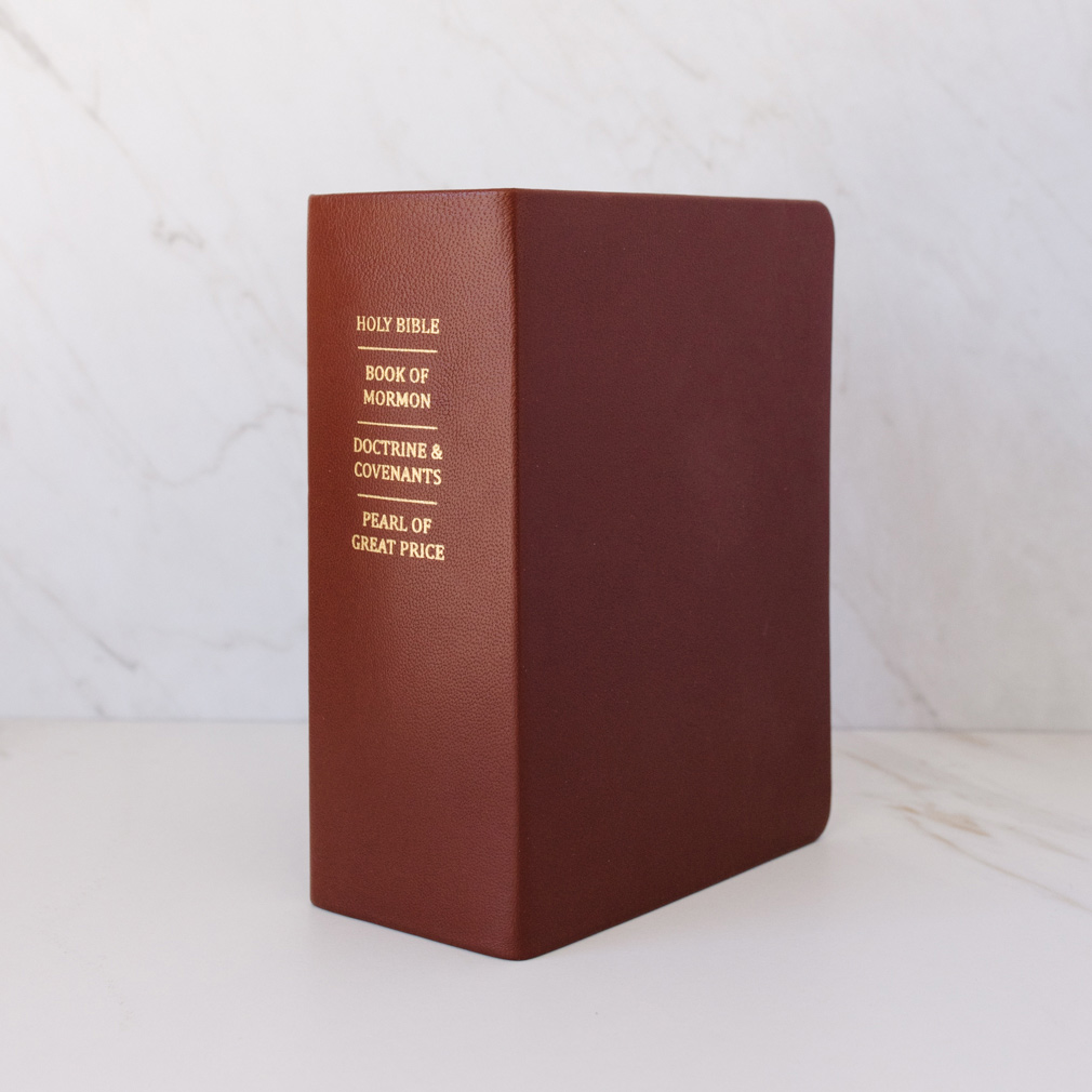 Pre-Made Hand-Bound Genuine Leather Quad - Rustic Brown - LDP-HB-RQ-RBR-PM