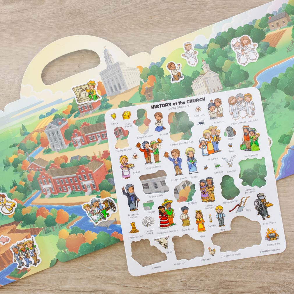 History of the Church Jelly Sticker Quiet Book - LDP-JQB-CH
