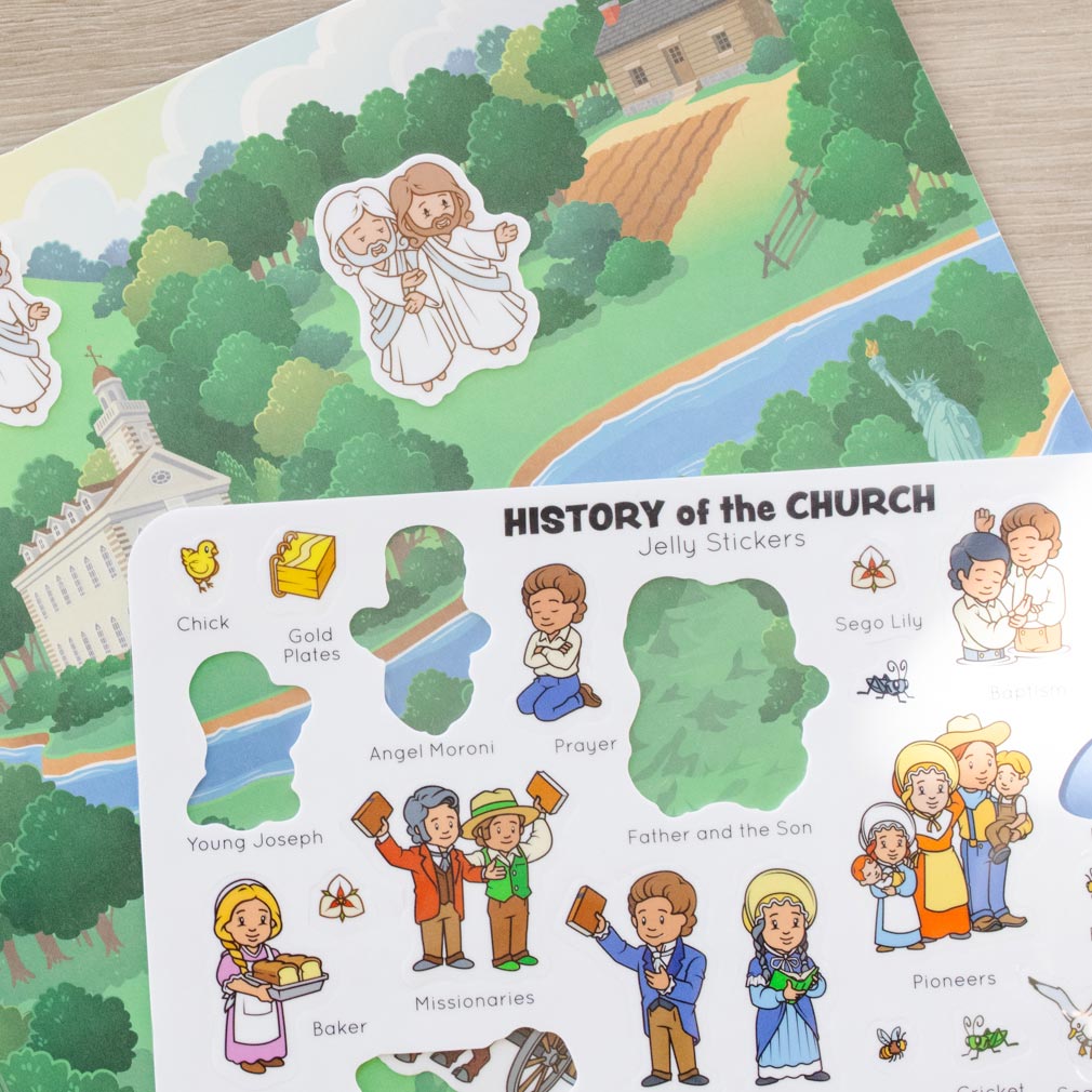 History of the Church Jelly Sticker Quiet Book - LDP-JQB-CH
