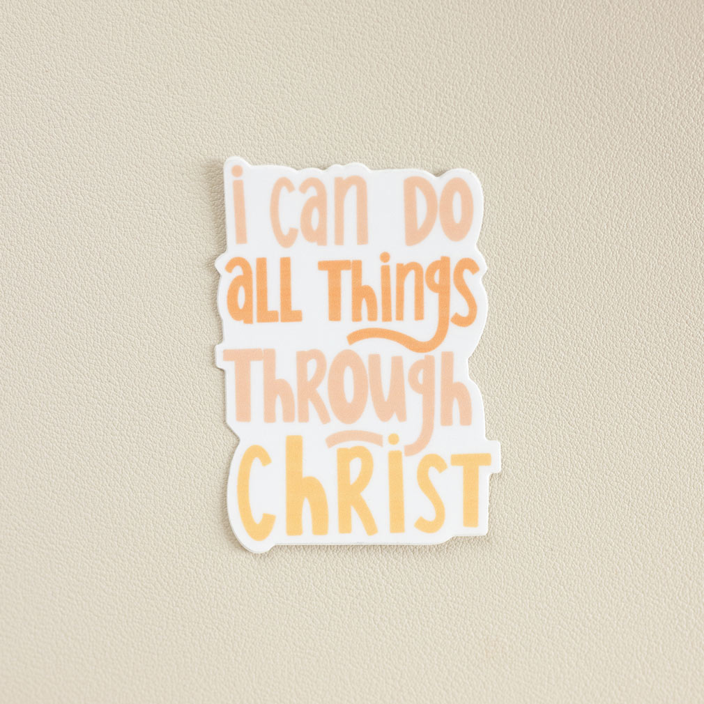 I Can Do All Things Through Christ Vinyl Sticker - LDP-VS-ALLTHNGS