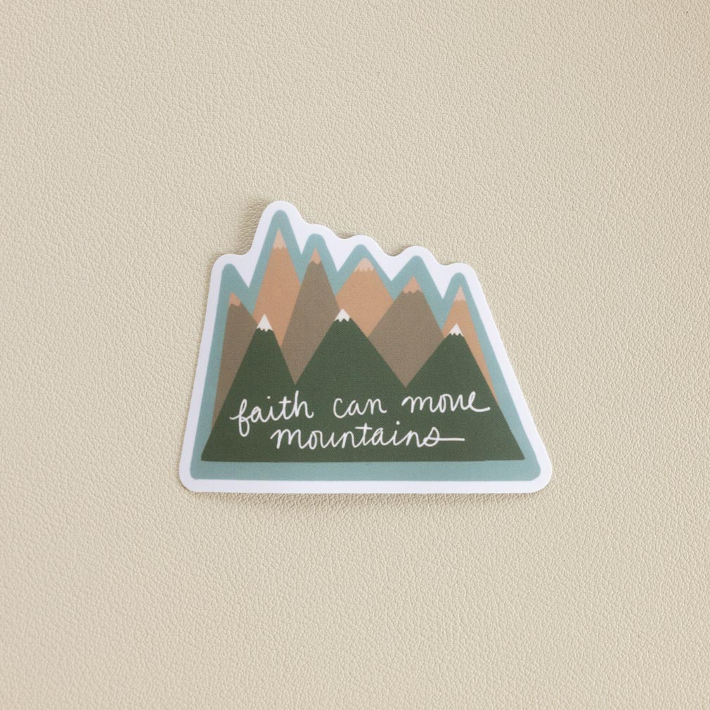Faith Can Move Mountains Vinyl Sticker - LDP-VS-FAMO