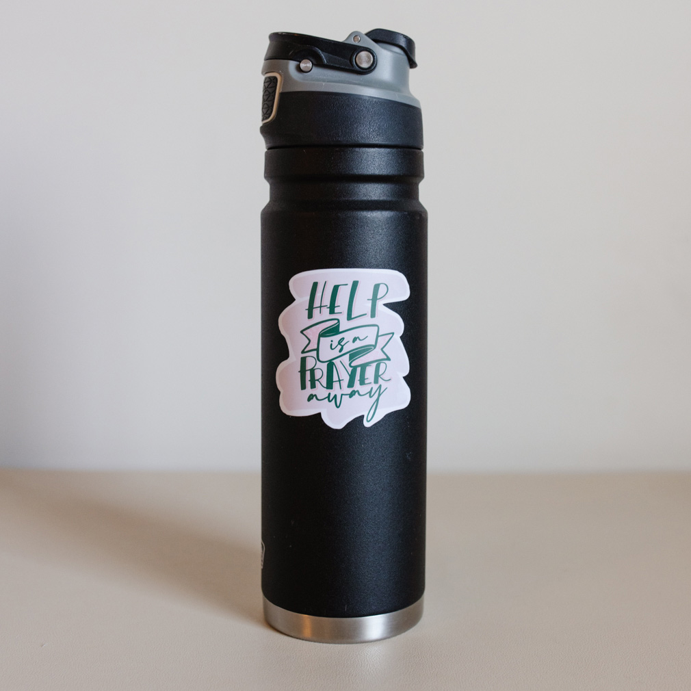 Help is a Prayer Away Vinyl Sticker - LDP-VS-HPA