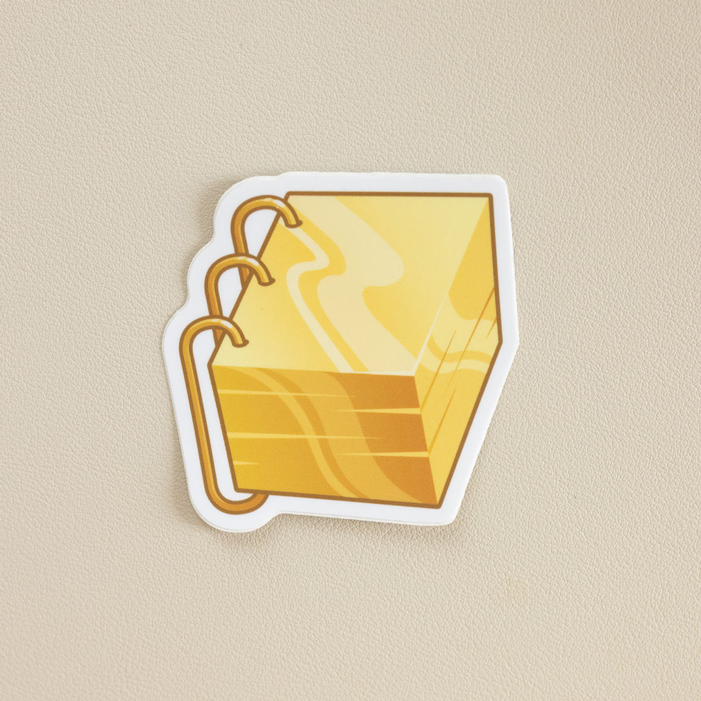 Gold Plates Vinyl Sticker - LDP-VS-PLATES