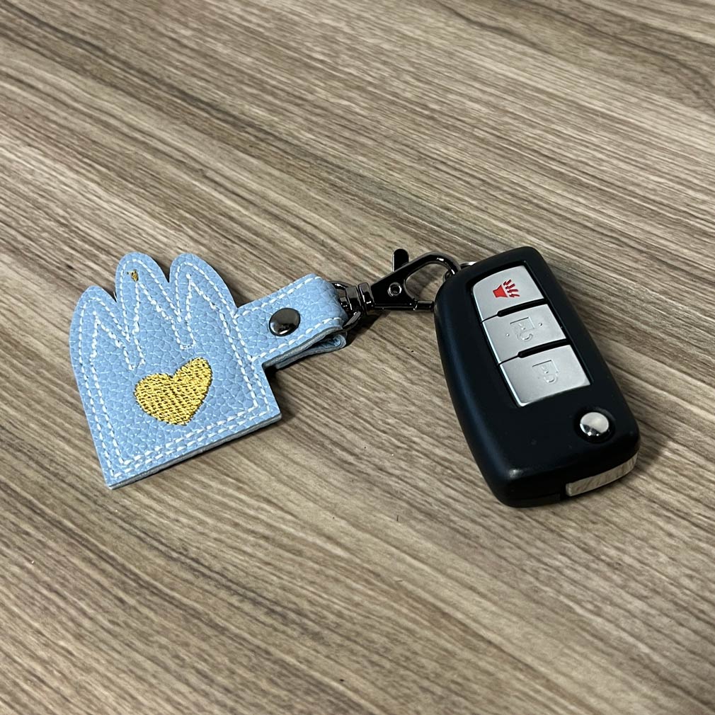 Stitched Temple Keychain - Blue - BF-LDP-TEMPKEY-BLU
