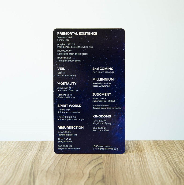 Plan of Salvation Bookmark - Galaxy - LDP-POSBKMKGALAXY