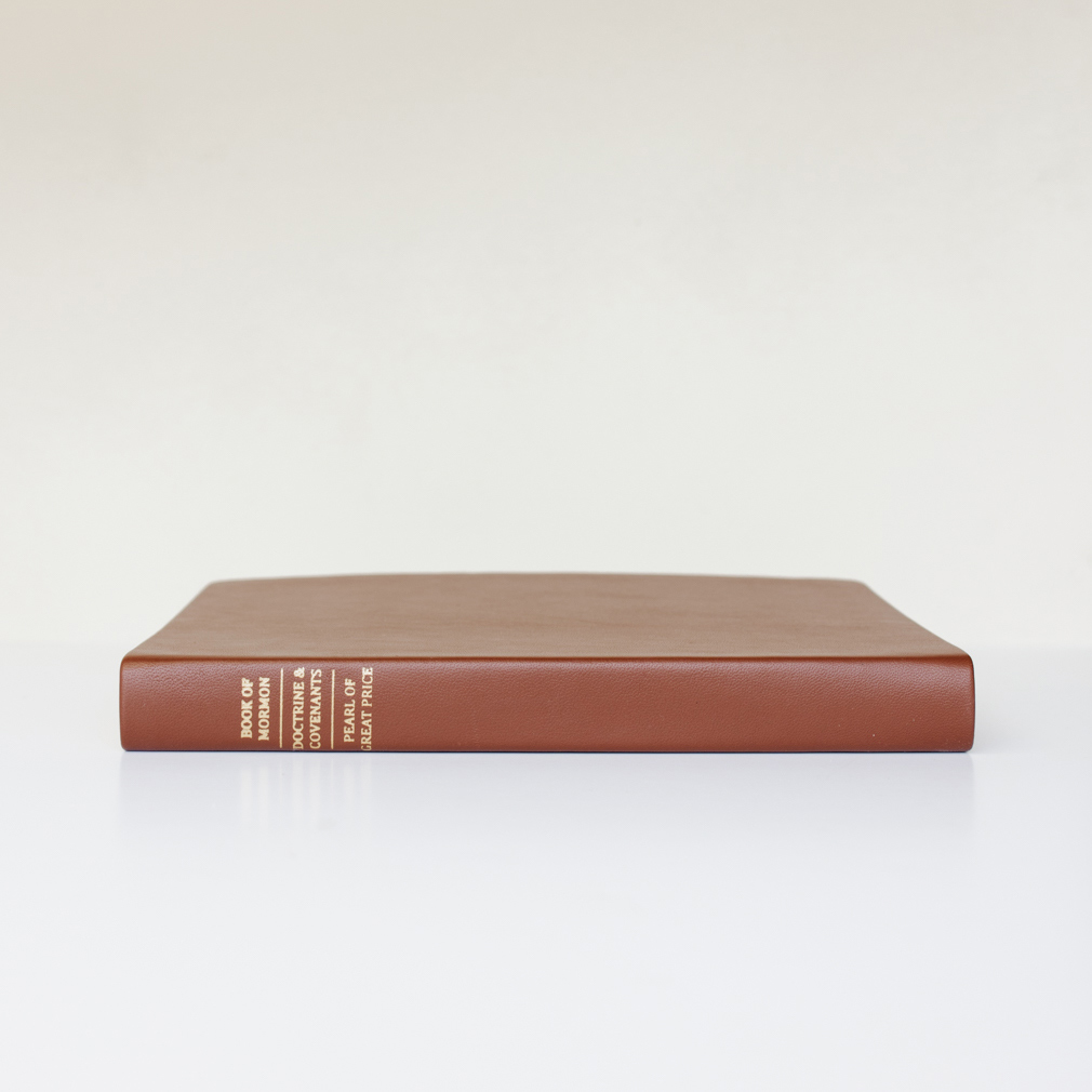 Large Hand-Bound Genuine Leather Triple - Rustic Brown - LDP-HB-LT-RBR