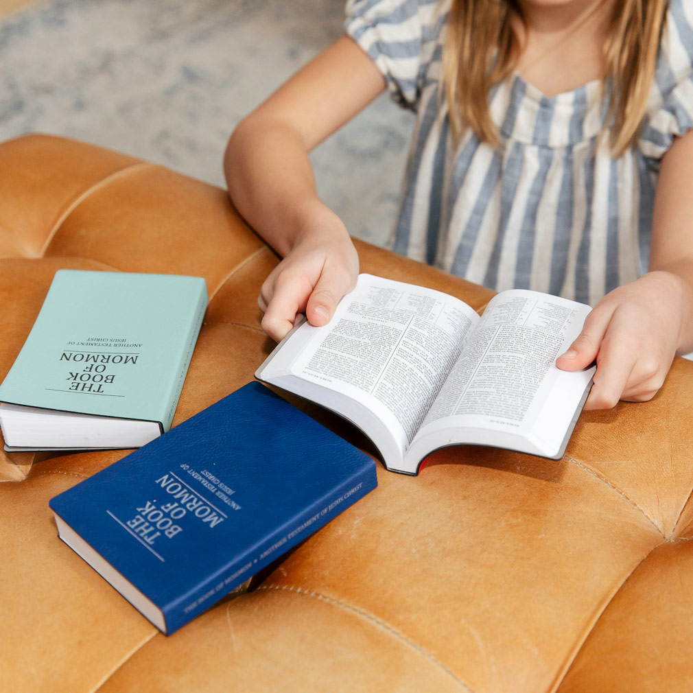 Leatherette Pocket Book of Mormon - Blue - LDP-LSC-PBOM-B-BLU