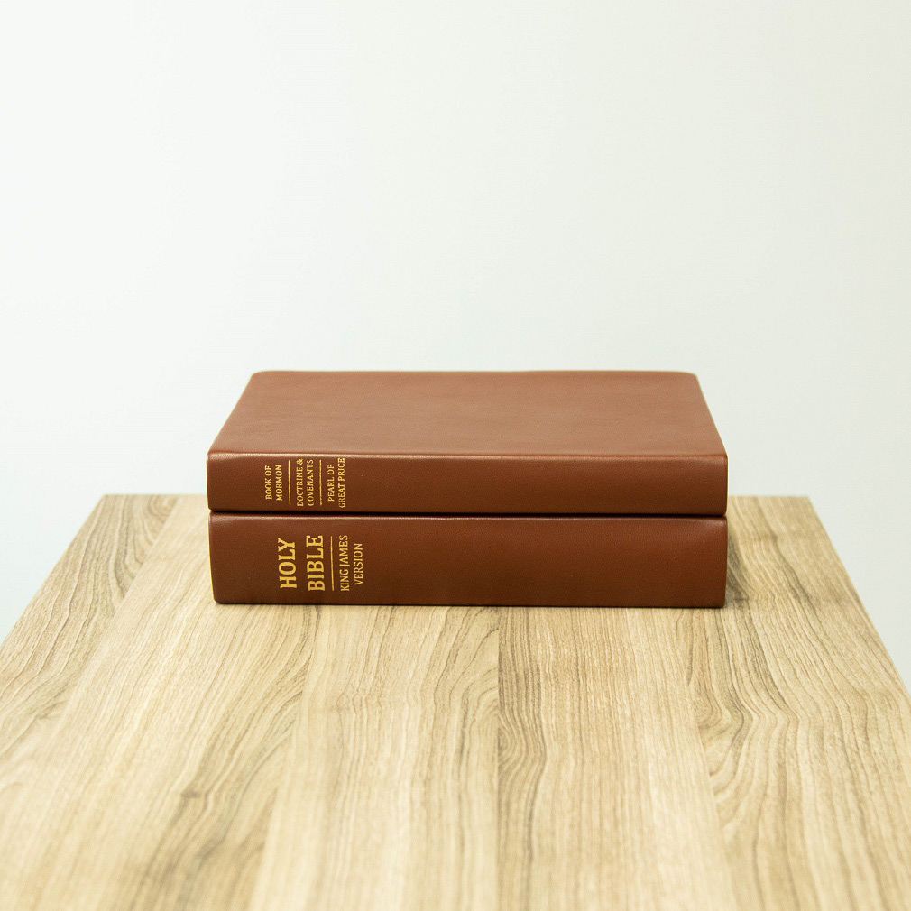 Large Hand-Bound Genuine Leather Triple - Rustic Brown - LDP-HB-LT-RBR