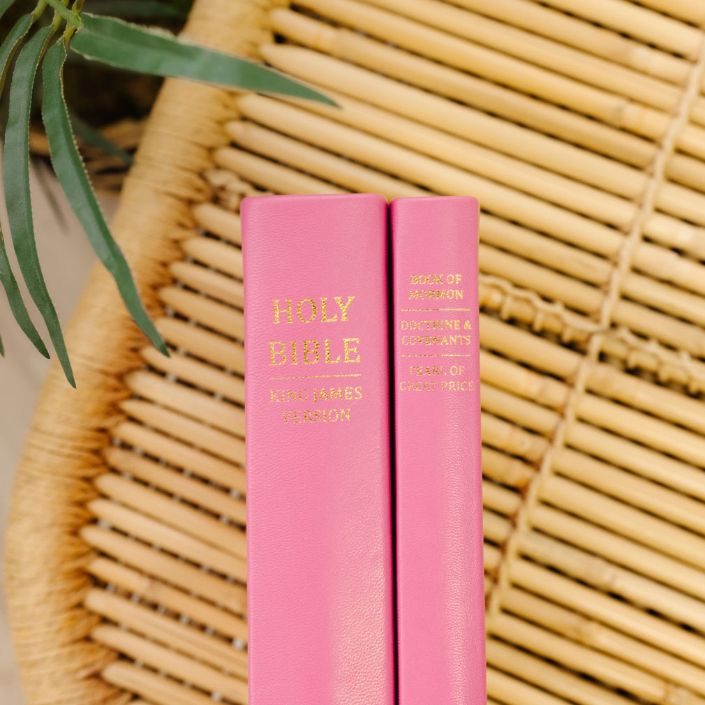 Large Hand-Bound Genuine Leather Triple - Pink - LDP-HB-LT-PNK