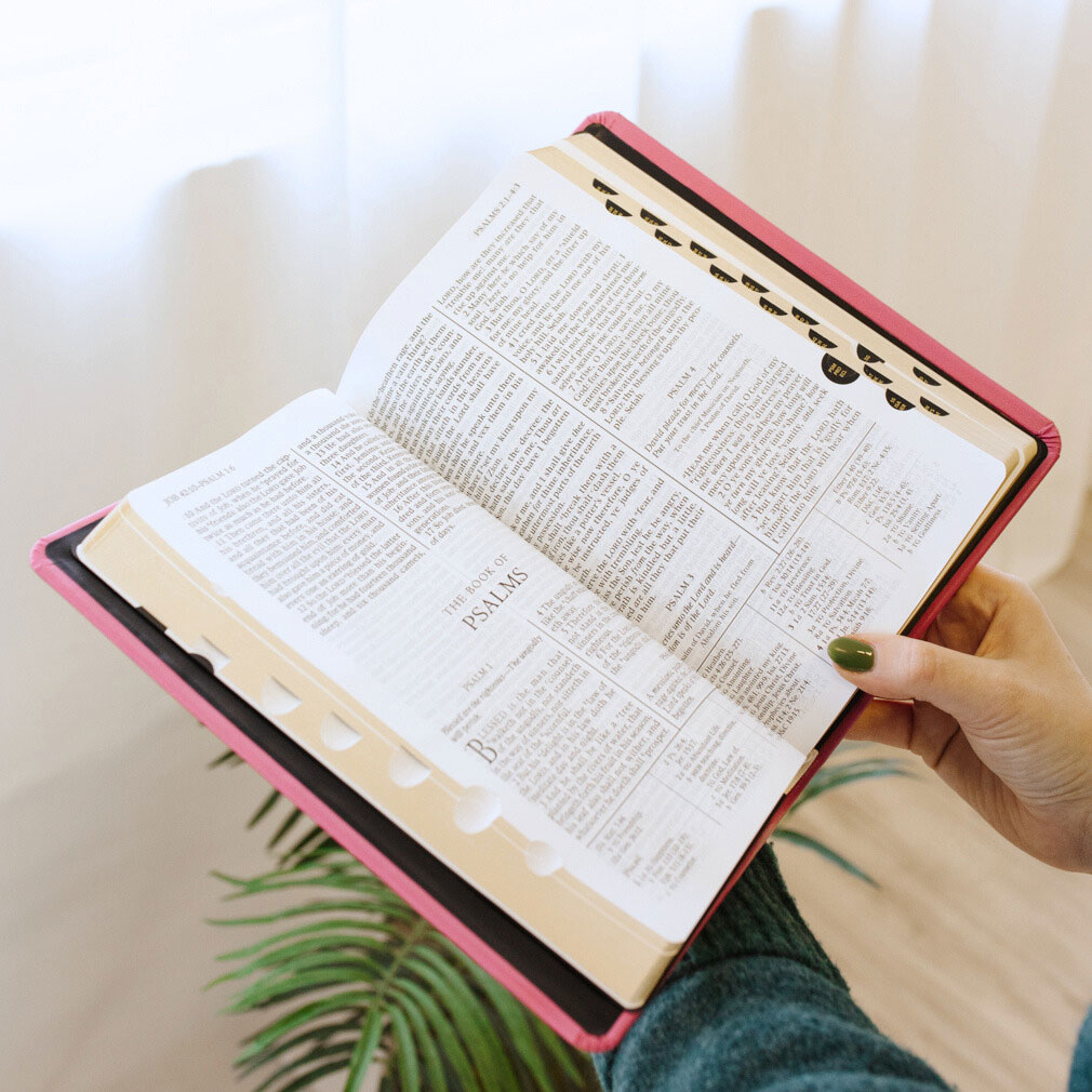 Large Hand-Bound Genuine Leather Bible - Pink - LDP-HB-LB-PNK
