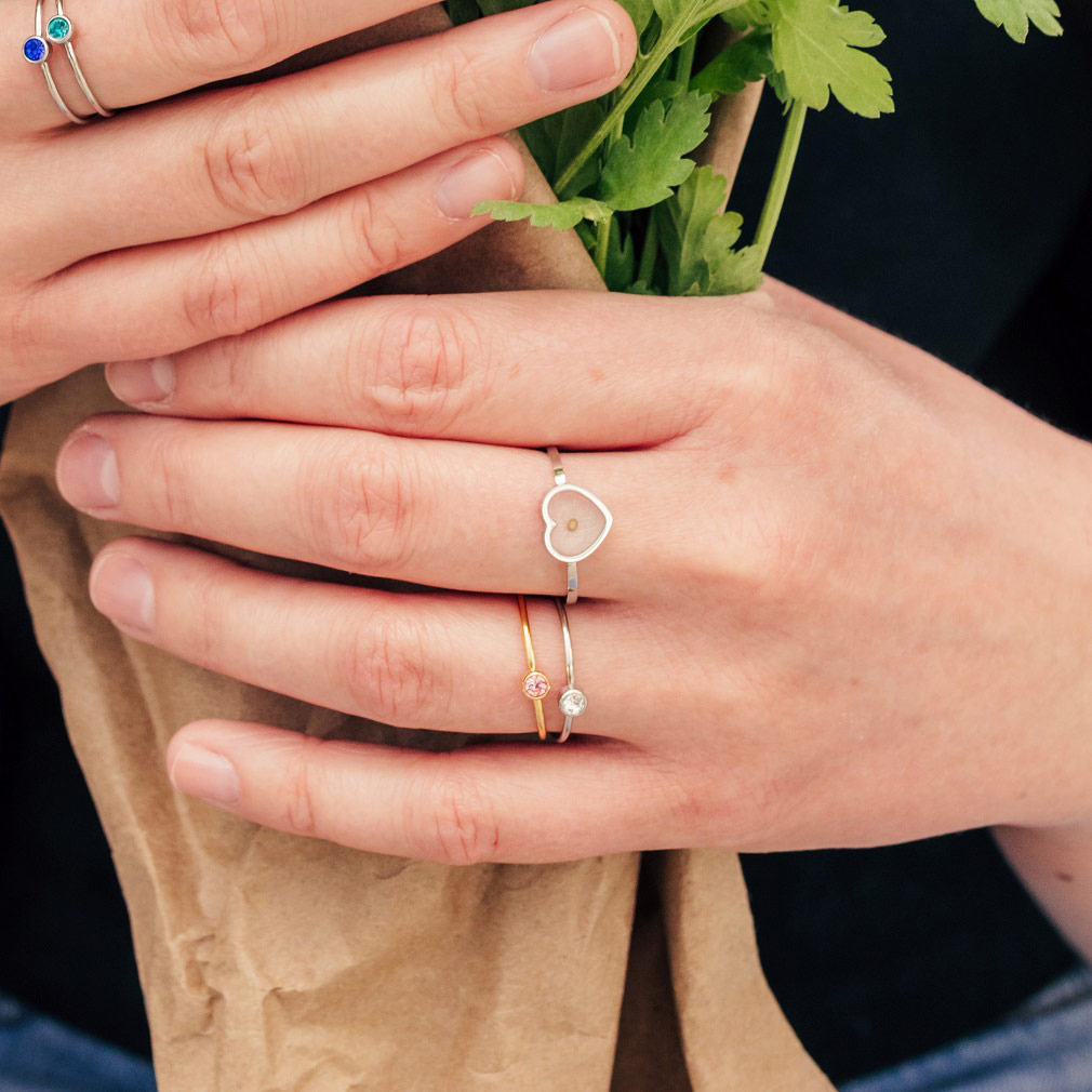 Heart Mustard Seed Ring - LDP-MSR-HRT
