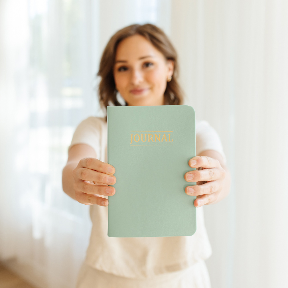Hand-Bound Study Journal - Light Turquoise - LDP-HB-JRN-LTQ