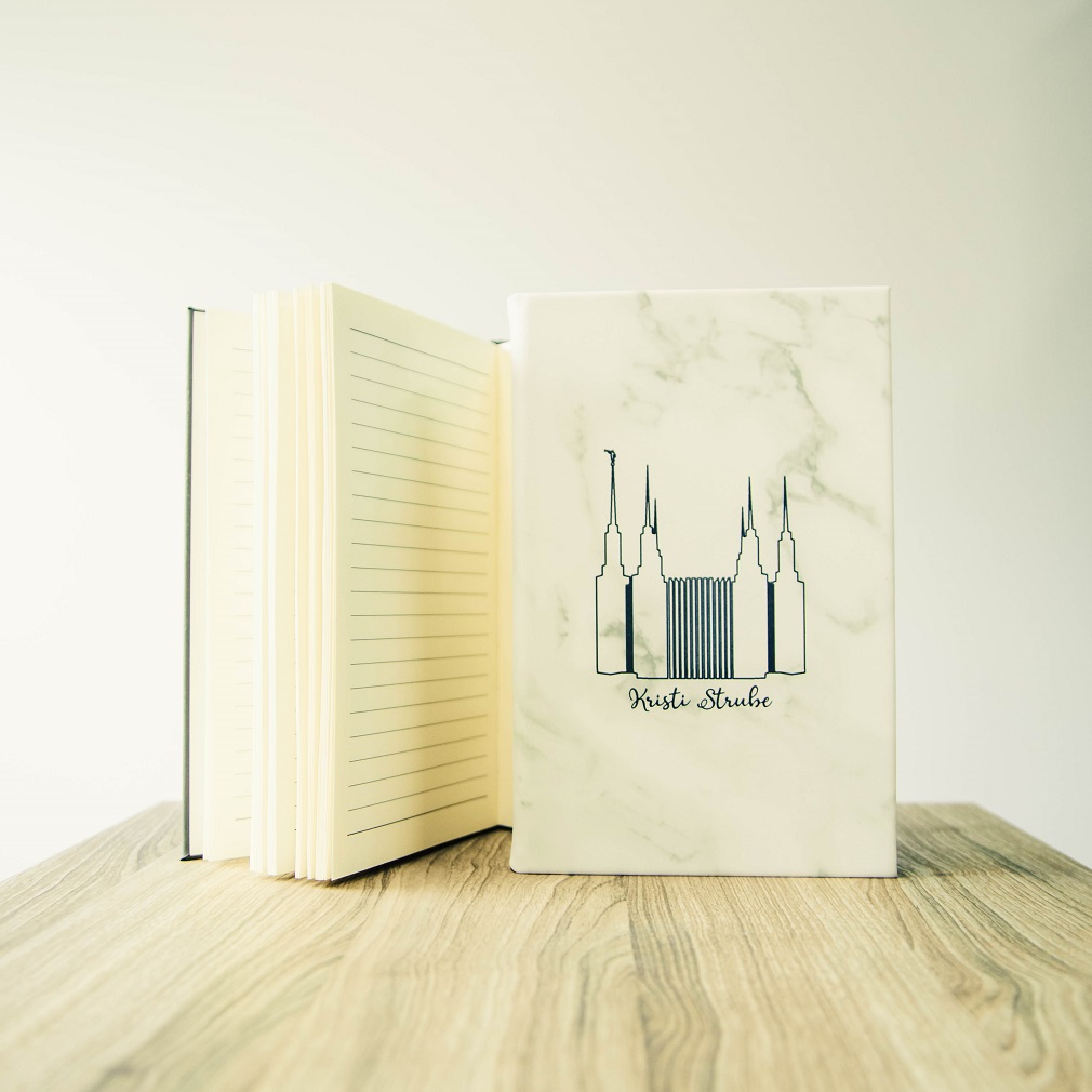 Personalized Temple Journal - 8 Colors - LDP-JRN-TEMPLE