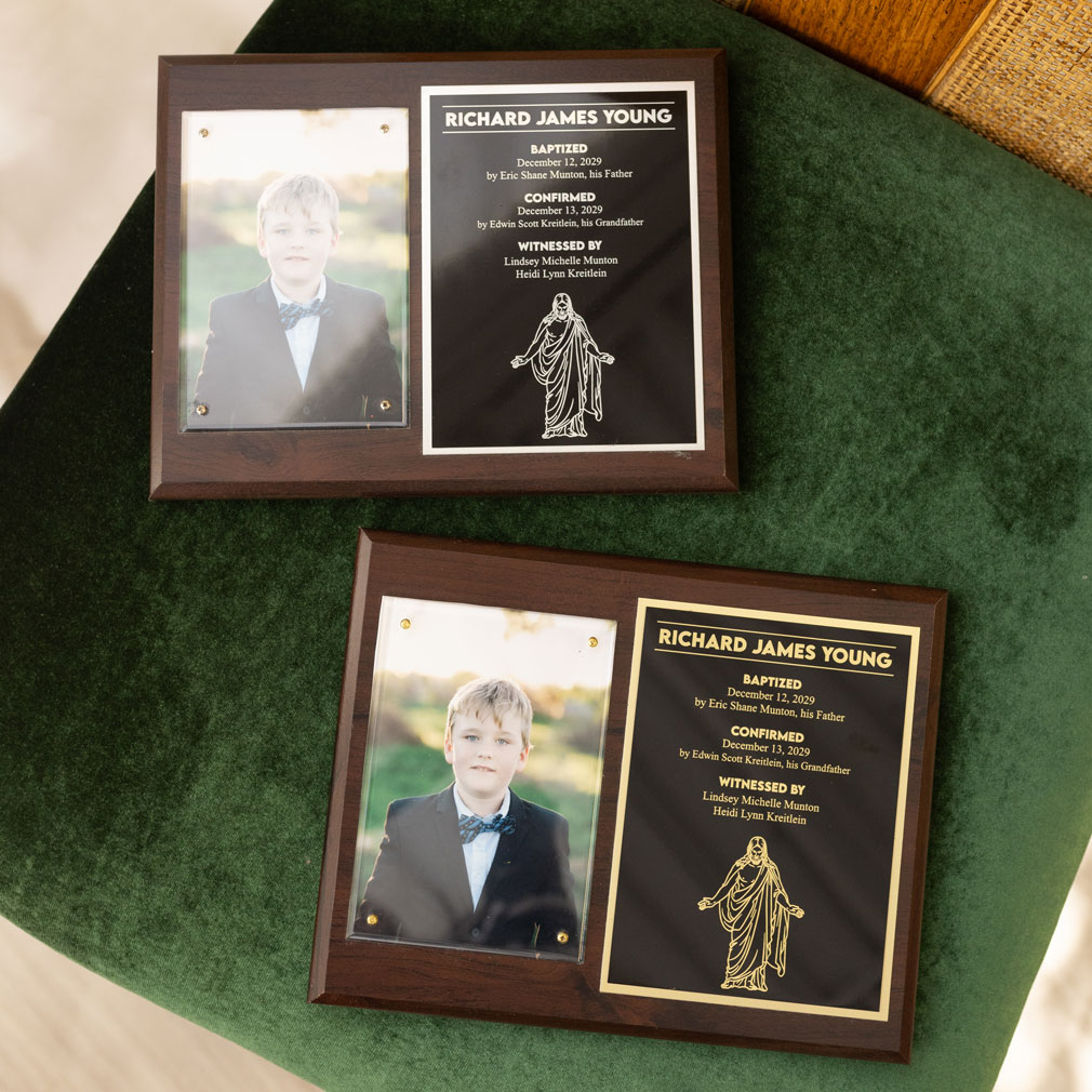 Boy's Baptism Plaque - LDP-BAPTPLQ-BOY