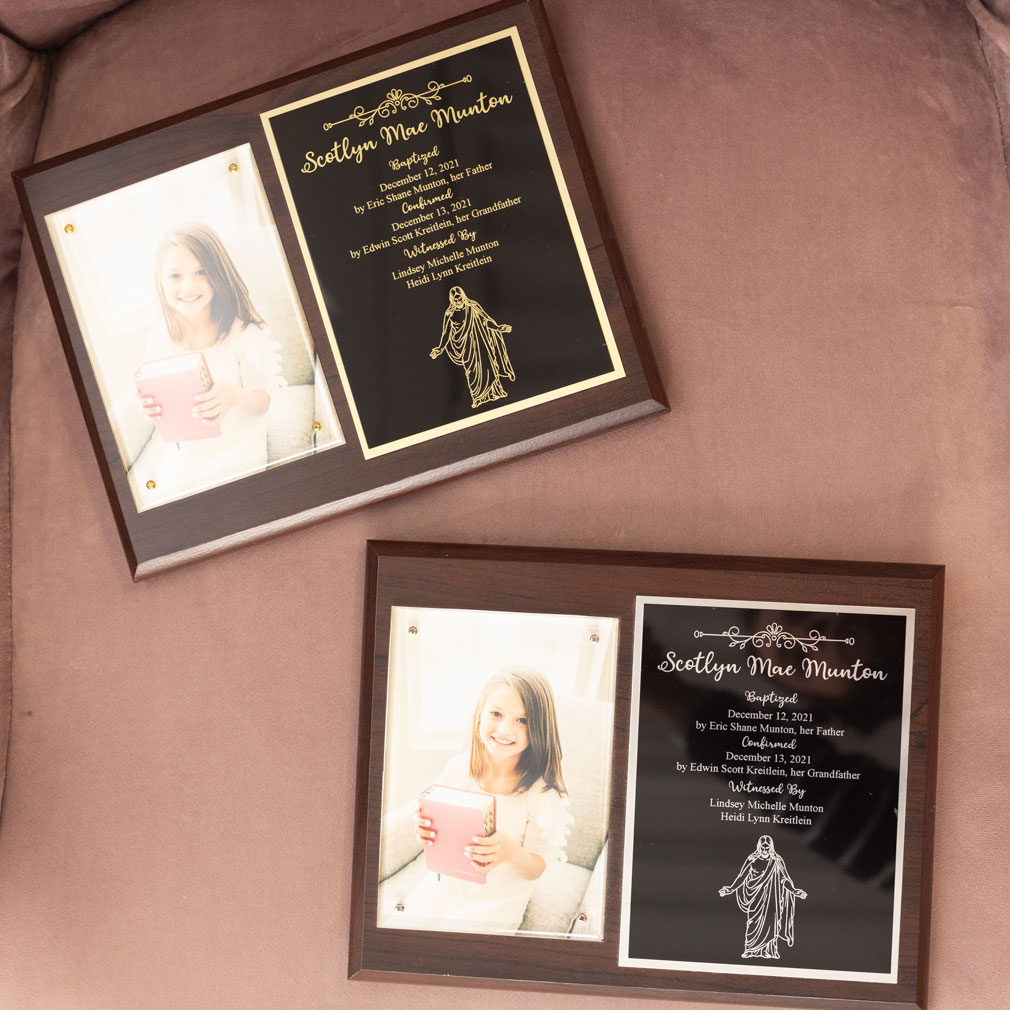 Girl's Baptism Plaque - LDP-BAPTPLQ-GRL