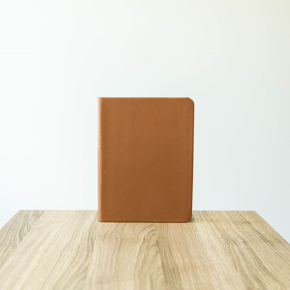 Pre-Made Hand-Bound Genuine Leather Triple - Caramel Brown - LDP-HB-RT-CBR-PM