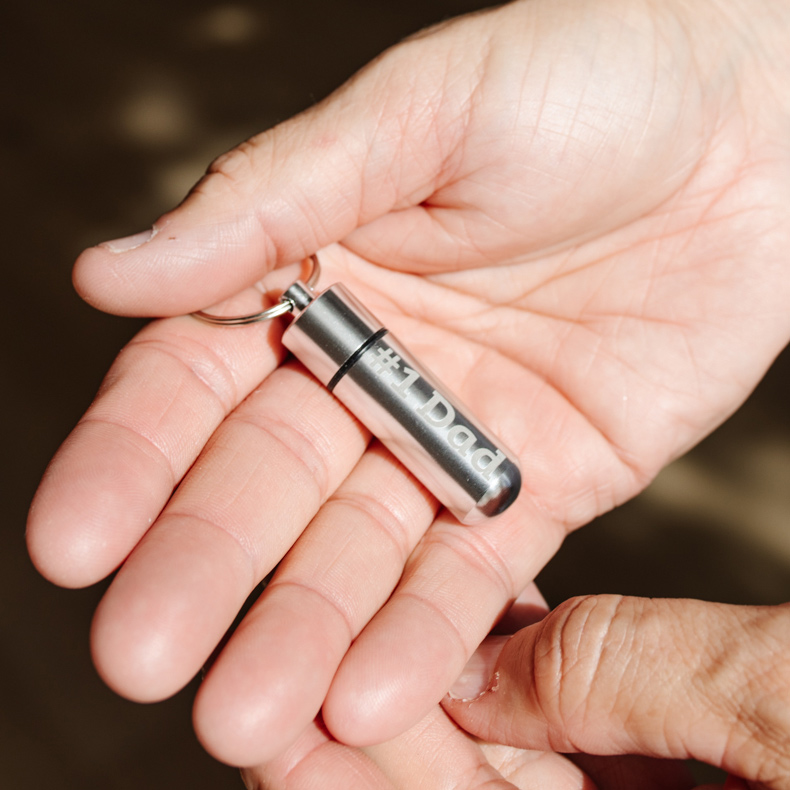 Silver Father's Day Oil Vial - LDP-OVL35-FD
